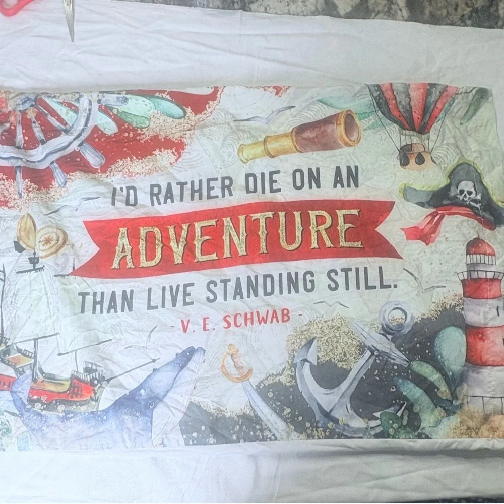 V. E Schwab quote pillowcase